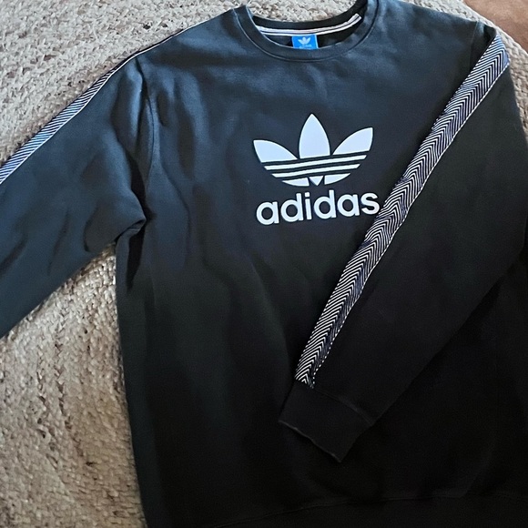 Unique -Rare-Vintage Thick Weave Adidas Sweatshirt -Washed Olive Green-Sz3XL-EUC - Picture 14 of 16